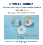UAC-842-CPL-C 5-Gallon Cap-Liner-Plug Automatic Assembly Machine
